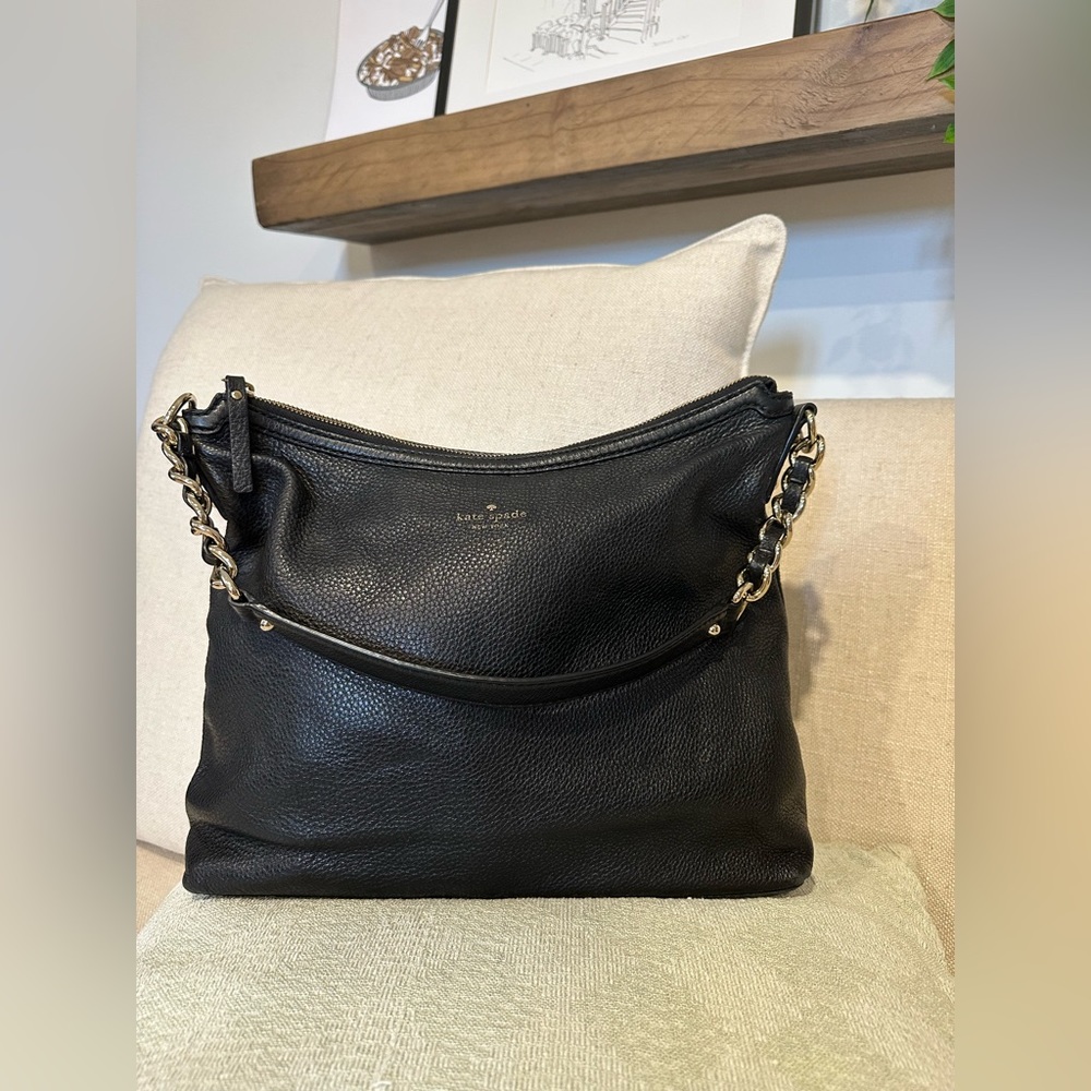 Kate Spade Black Leather Shoulder Bag